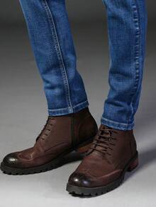 男士商务休闲直筒牛仔裤，弹力牛仔裤，适合日常穿着，时尚百搭 - 寶藍色 - 查看 2