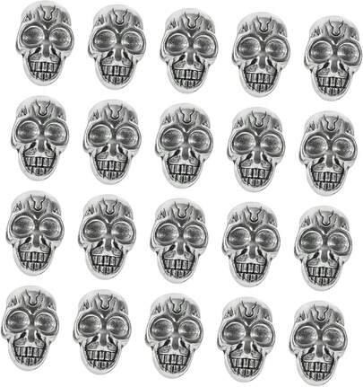 KALLORY Cuentas Espaciadoras Flocadas Accesorios De Joyería Dijes Para Collares Cuentas Dijes De Calavera Colgantes Colgantes Para Hacer Joyas Fabricación De Joyas