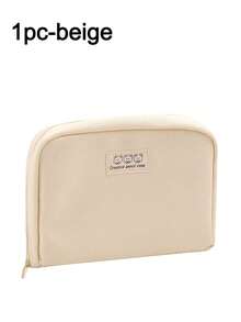 1pc Large Capacity Bear Canvas Pencil Case, Multi-Function Organizer Pouch, Compartment Stationery Bag, Suitable For Back To School - Single Piece - View 10