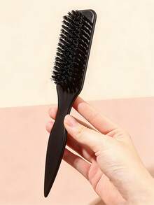 5/1pc Luxury Nylon Brush & Comb Set | All Elegant Hairstyles - Parting/Sectioning/Updo/Braiding/Back Brushing/Detangling/Smoothing | Odorless Gentle Easy To Clean - Multicolor - View 6