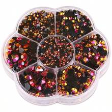 5000pcs/Box, 2mm, 3mm, 4mm, 5mm, 6mm, 5 Sizes, Jelly Candy Colors, Transparent AB Crystal Beads, Flower-Shaped Box, Round Flat Bottom Rhinestones, Multi-Color Crystal Gems, Non-Hotfix DMC Jewelry Beads, Glass Stones, 3D Diamond Pattern Design Accessories, Shiny Nail Art Stickers, Suitable For Clothes, Bags, Shoes, Cups, Phone Cases, Handicrafts, DIY Decorations. - AB Colors - View 7
