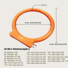 Anillo de sellado de polvo del brazo de la excavadora - Adecuado para varios modelos, compatible con Komatsu, Hitachi, Case, Doosan, Sany, Xuzhou y otros equipos - sin pasador de desmontaje - Ver 3