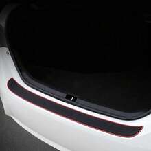 Car Rear Boot Bumper Sill Body Guard Protector Rubber Plate Trim Strip Cover UK. - A - View 5