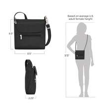 Travelon Anti-Theft Classic Mini Shoulder Bag - màu đen - Xem 5