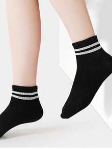 3/6/9/15 Pairs Kids Cartoon Pattern Socks, Breathable Mid-Calf Socks For Home And School Wear, Spring/Summer - Multicolor - View 9