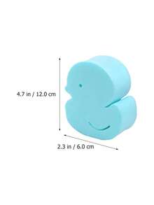 1/3pcs Soft & Elastic Duck-Shaped Children Bath Sponge: Thick, Gentle, High Elasticity, Better Grip - For Exfoliating Skin And Smooth Complexion - Multicolor - View 3