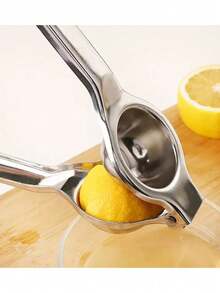 1pc New Model Manual Lemon Juicer, Stainless Steel Manual Fruit Press, Squeezing Device, Multi-Functional Kitchen Home Juicer - Multicolor - View 4