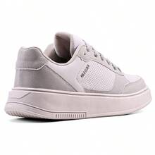 Men's Casual Street Minimalist Comfortable Basic Lightweight Urban Style Sneakers EDN2206 - 白色和灰色 - 查看 4