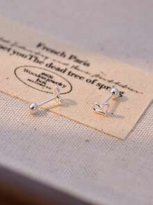 1 par de pendientes con forma de corazón de plata de ley 925, que se pueden usar como joyería para mujeres, un regalo para novias, accesorios de uso diario para mujeres, y también el mejor regalo para madres, hermanas y novias - par de aretes - Ver 3