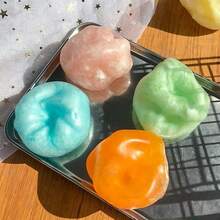 可爱团子系列逼真食物造型捏捏乐玩具，柔软解压，舒缓情绪，节日、生日礼物，完美之选 - 彩色 - 查看 5