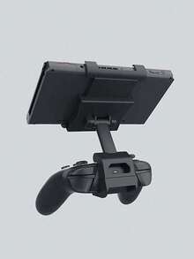 1pc Black & Red ABS Handle Clamp Wireless Controller Grip Bracket, Compatible With NSPRO Controller And NSlite Screen Stand For Nintendo Switch - Multicolor - View 6