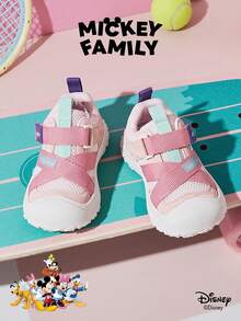 Disney 1 Pair  Collaboration Children's Sneakers, Suitable For Daily Wear, Festivals, Sports, Outdoor Activities, Comfortable, Non-Slip, Breathable (Boys' Sneakers, Boys' Skate Shoes, Children's Sneakers, Girls' Sneakers, Girls' Skate Shoes) - Pink - View 1
