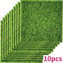 1 peça/10 peças - 15*15cm/5,9*5,9pol Grama de Fada Artificial Decoração em Miniatura, Musgo Artesanal Realista, Ornamento de Jardim de Fadas, Paisagem Micro Externa, Decoração, Gramado, Artesanato Leve, Mini Planta, Decoração Doméstica, Amante de Jardinagem, Adequado para DIY, Casa de Bonecas, Casamento e Jardim de Fadas Externo - Design Moderno Durável e de Baixa Manutenção, Acessório de Casa de Bonecas | Textura de Grama Realista, Decoração de Paisagem em Miniatura - Multicolorido - Visão 9