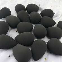 Black Beauty Makeup Sponge Blender, Non-Absorbing, Expands When Wet, Latex-Free Makeup Powder Puff, Dual Use Wet & Dry - Multicolor - View 1