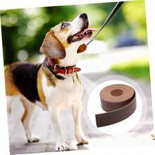 STOBOK 1 Rollo correa de cuero de una sola capa correa bolso tiras de cuero de plena flor tiras de cinturón Semi-acabado manual artesanía tira de arte chulo Material cuero pu - Cafetería - Ver 5