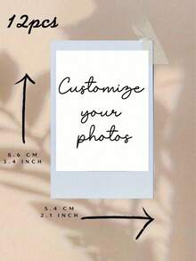 定制照片、定制照相亭打印、情侣个性化照片、DIY生日/周年纪念礼物（男女皆宜）、情人节礼物、个性化礼物、特殊场合礼物、时尚纪念品、精美文具、迷你照片打印、纪念卡、适合生日、周年纪念日 | 可直接装裱的爱情故事艺术作品。送给她的礼物、送给他的礼物、情侣照片、圣诞礼物、圣诞用品 - 多色 - 查看 16