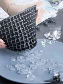 1 khay làm đá viên nhỏ 160 ô bằng silicon, có khả năng chịu lạnh và độ bền tốt, có thể dùng làm khuôn đá viên, khuôn bánh pudding, thích hợp cho gia đình, quán bar, câu lạc bộ, cắm trại, tiệc nướng BBQ và tiệc mùa hè, dễ sử dụng và lấy đá ra, có thể tái sử dụng, thiết kế xếp chồng được, thích hợp cho tủ lạnh, phụ kiện nhà bếp, khay làm đá tủ lạnh. - Nhiều màu - Xem 6