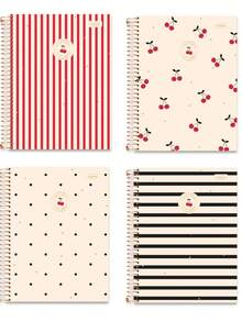 University Notebook, Hardcover, 1 Or 10 Subjects, Cherry Lovers Design. - Đường xoắn ốc Đại học - Xem 1