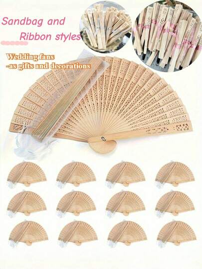 1-30 piezas Abanico de mano plegable de madera elegante, abanico de mano estilo bohemio, abanico de boda con moño, tallado hueco exquisito, abanico de madera ligero, adecuado para fotografía, regalos de graduación para damas y decoración del hogar, disfruta de la brisa fresca en verano, playa o viaje, abanico de boda personalizado de madera tallada con borla, cinta y bolsa de organza, recuerdos para invitados de boda, abanico nupcial, abanico conmemorativo, exhibición de arte exquisita