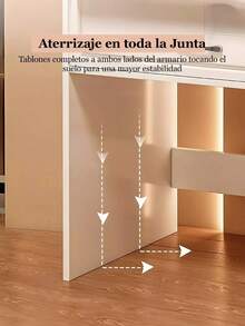 Tocador Multifuncional Con Espejo Y Estante 4 Cajones,Con luces,Suministro de energía USB ﻿ ﻿ ﻿ - Blanco - Ver 8