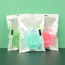 9pcs DIY Face Mask Bowl & Brush Set, Including Mixing Bowl, Brush, Compressed Mask Paper, Measuring Spoon, With Silicone Brush - Multicolor - View 1