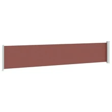 vidaXL Side Awning Extendable 117x600 Cm Brown - A - Visualizzare 7