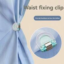 Invisible Seamless Pant Leg Clips - Adjustable Non-Slip Clips For Jeans, Wide-Leg Pants, Fabric Hemming - Plastic Clips With Strong Grip - Multicolor - View 7