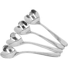 Cuchara de Mango Largo, Cuchara de Té Helado, Cuchara de Café, Corazón, Cóctel, Cucharas para Revolver, Cucharaditas para Café, Azúcar, Sopa, Juego de 4,41150683 - Multicolor - Ver 1