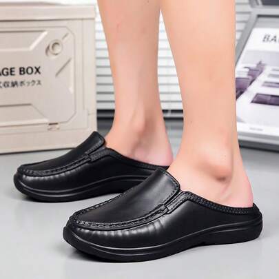 男士套脚穆勒鞋，耐脏、轻便舒适，适合驾驶、餐饮、厨师工作、休闲、园艺等场合，大码可选