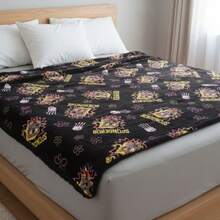 Edredon Esponja Tamaño Matrimonial Super Suave - Negro - Ver 3