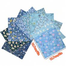 Bộ 42 mảnh vải vuông màu xanh dương, vải hoa nhí cho việc may vá và chắp vá DIY, vải vuông cắt sẵn cho đồ thủ công mỹ nghệ, vải may màu xanh dương, vật liệu thủ công và vải chắp vá, vật tư và phụ kiện may vá, quà tặng ngày lễ - Màu sắc hỗn hợp - Xem 4
