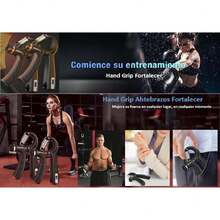 Ejercitador de Manos Ajustable de 5-60kg, Fortalecedores de Mano para Entrenar el Agarre, la Fuerza de Los Dedos, la Muñeca, el Antebrazos Fortalecer,41150381 - Multicolor - Ver 5