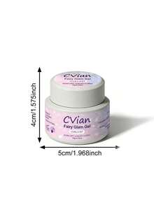 Cvian Fairy Glam 凝胶美甲延长胶，快速成型，不粘腻，可塑形，适用于3D美甲艺术，具有雕刻和水钻粘合功能，无香型 - 彩色 - 查看 6