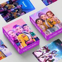 Mattel 30 piezas de Tarjetas Mini Holográficas de Doble Cara del Escuadrón de Caza de Brujas, Tarjetas LOMO, Accesorios de Anime, Tarjetas Fotográficas - Multicolor - Ver 1