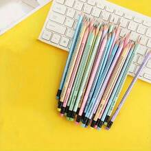 60/30/20/10/5pcs Random Color Wooden Pencils With Erasers, HB Student Pencils For Writing, Office And Drawing, Random Color Erasers, Back To School - Multicolor - View 5