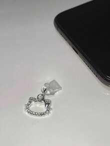 SANRIO Diamond Kitty Phone Charm With Charging Port Dust Plug, Universal For Apple & Type-C Phones - Multicolor - View 12