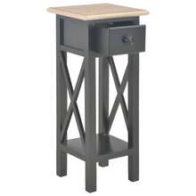 vidaXL Beistelltisch Schwarz 27 X 27 X 65,5 Cm Holz - nero - Visualizzare 2