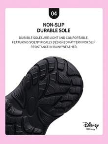 Disney 1 Pair Mickey Mouse Collaboration Children's Sneakers, Suitable For Daily Wear, Festivals, Sports, Outdoor Activities, Comfortable, Non-Slip, Breathable (Boys' Sneakers, Boys' Skate Shoes, Children's Sneakers, Girls' Sneakers, Girls' Skate Shoes) - Black - View 6