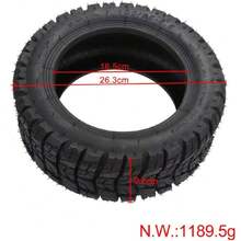 100 65 6.5 Tyre, Rubber 11inch Electric Scooter Tire Replacement Widen Thicken Impact Resistant For Replacement,41159936 - 彩色 - 查看 5