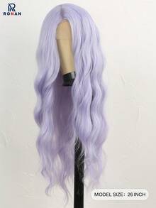 Peluca de onda corporal, peluca rizada de 26 pulgadas, adecuada para uso diario y festivales - Multicolor - Ver 3