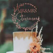 F-mr. & Mrs. Cake Label