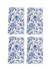1/2/4 Pcs Retro Chinese Style Kitchen Towels Microfiber Dish Towels Hand Towels Tea Towels Blue And White Porcelain Flower Bird Farmhouse Pattern Thick Soft Absorbent Machine Washable Decorative Towels For Kitchen Bathroom Daily Cleaning Kitchen Dining Table Decoration Kitchen Supplies Christmas Gift Ideal For Gifting Home Kitchen Essentials Festive Decor - Xanh và trắng - Xem 8