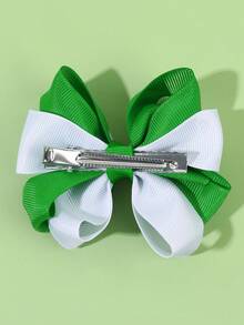 2 chiếc kẹp tóc hình ruy băng xanh trắng chủ đề Ngày Thánh Patrick, kẹp tóc cá sấu, phụ kiện tóc thời trang phù hợp cho bé gái, thiếu niên, bạn bè, sử dụng hàng ngày, dự tiệc, làm quà tặng. - Nhiều màu - Xem 7