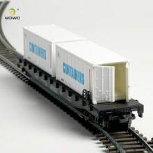 1/87 HO比例金属火车模型，51英尺双层集装箱运输车，编号98240，车门可打开。 - 98240 - 查看 5