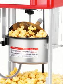 Maquina De Palomitas Eléctrica 8 Tazas Acero Inox Rojo - Tipo de Enchufe A USA (110-127V) - Ver 10