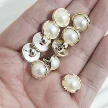 10pcs Faux Pearl Decor DIY Sewing Button - Multicolor - View 2