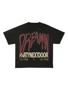 Men's Retro T-Shirts, Sorry I'm Outside Tour Store, T-Shirts, Men's Retro Shirts, PND Concert Short-Sleeved Round Neck Cotton T-Shirts, Men's Gifts. - 黑色 - 查看 6