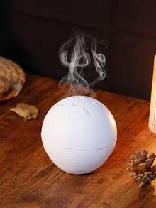 1pc Spherical Resin Incense Burner, Modern Wabi-Sabi Style Incense Holder, Suitable For Home Decor, Decorative Display, Minimalist Living Room, Study, Tea Room, Cafe, Homestay, Office, Yoga Studio And Party, Chinese Living Room Tea Table, Modern Living Room Shelving - Multicolor - View 15