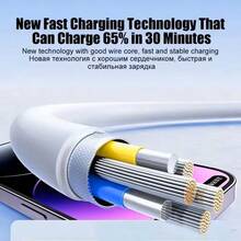 1-2 件装 | 兼容苹果设备 | 支持 PD 快充 | 智能温控，不伤设备 | USB-C 转 Lightning/USB 转 Lightning 二合一数据充电线 | 实用高效 | 兼容苹果 14/13/12/11 Pro Max/X/XR/Plus | 适用于日常办公/居家/旅行等各种场景 - 白色 - 查看 3