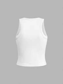 Custom Team Sports Sleeveless Jersey, Custom Numbered Jersey, Custom Player Numbered Jersey - White - View 4